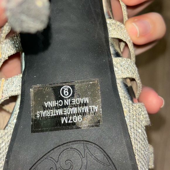 Silver Glitter Heels - Picture 4 of 4